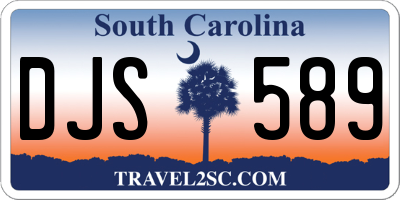SC license plate DJS589