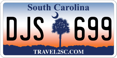 SC license plate DJS699