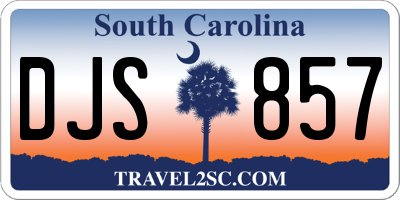SC license plate DJS857