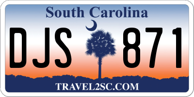 SC license plate DJS871
