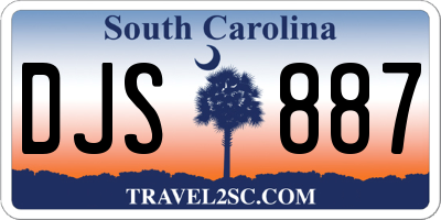 SC license plate DJS887