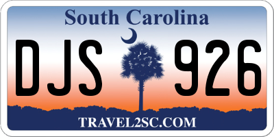 SC license plate DJS926