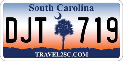 SC license plate DJT719