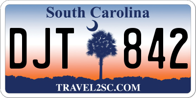 SC license plate DJT842