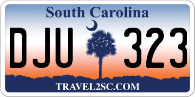 SC license plate DJU323