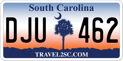SC license plate DJU462