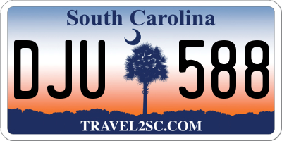 SC license plate DJU588