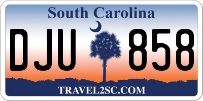 SC license plate DJU858