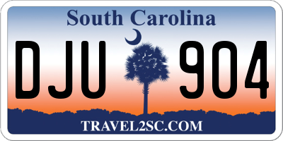 SC license plate DJU904