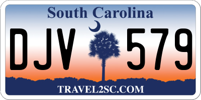 SC license plate DJV579