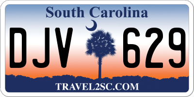 SC license plate DJV629