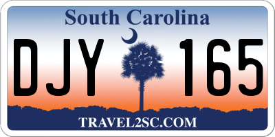 SC license plate DJY165