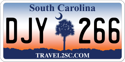 SC license plate DJY266