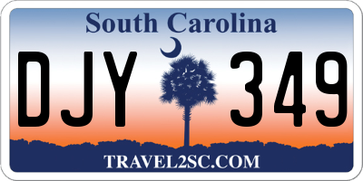 SC license plate DJY349
