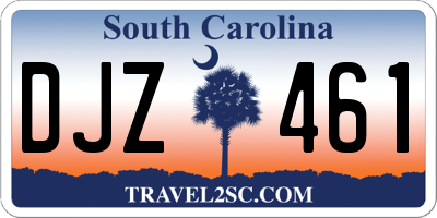 SC license plate DJZ461