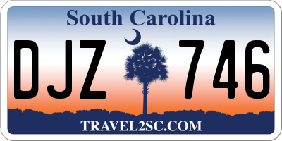 SC license plate DJZ746