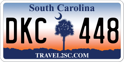 SC license plate DKC448