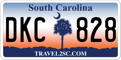 SC license plate DKC828