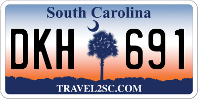 SC license plate DKH691