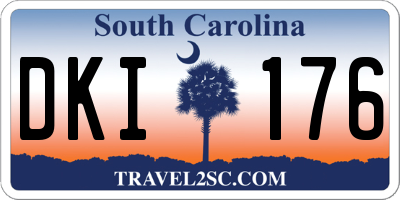 SC license plate DKI176
