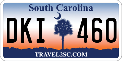 SC license plate DKI460