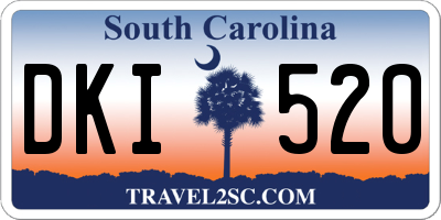 SC license plate DKI520