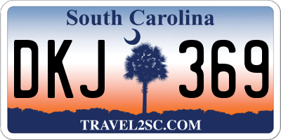 SC license plate DKJ369