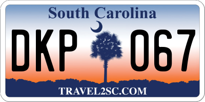 SC license plate DKP067
