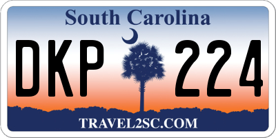 SC license plate DKP224