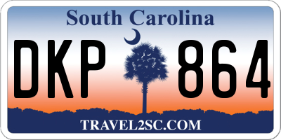 SC license plate DKP864