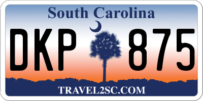 SC license plate DKP875