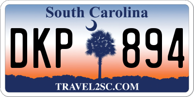SC license plate DKP894