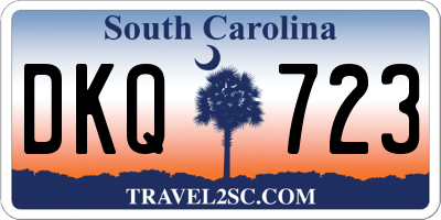 SC license plate DKQ723