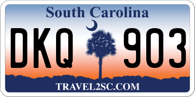 SC license plate DKQ903
