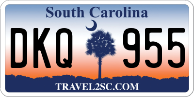 SC license plate DKQ955