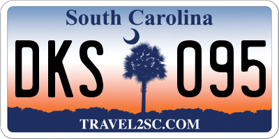 SC license plate DKS095