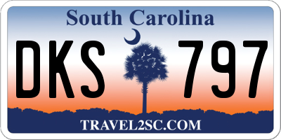 SC license plate DKS797