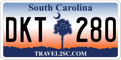 SC license plate DKT280