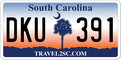 SC license plate DKU391