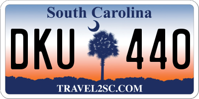 SC license plate DKU440