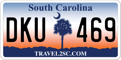 SC license plate DKU469