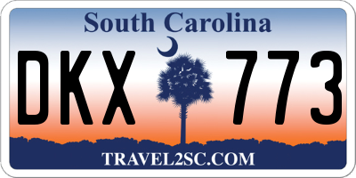 SC license plate DKX773