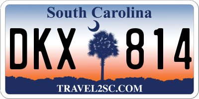 SC license plate DKX814