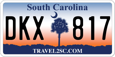 SC license plate DKX817