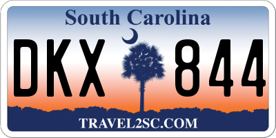 SC license plate DKX844