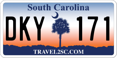 SC license plate DKY171