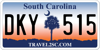 SC license plate DKY515