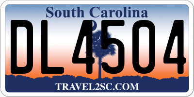 SC license plate DL4504