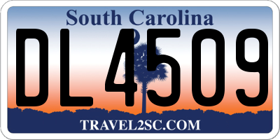 SC license plate DL4509