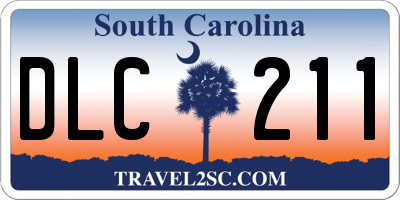 SC license plate DLC211